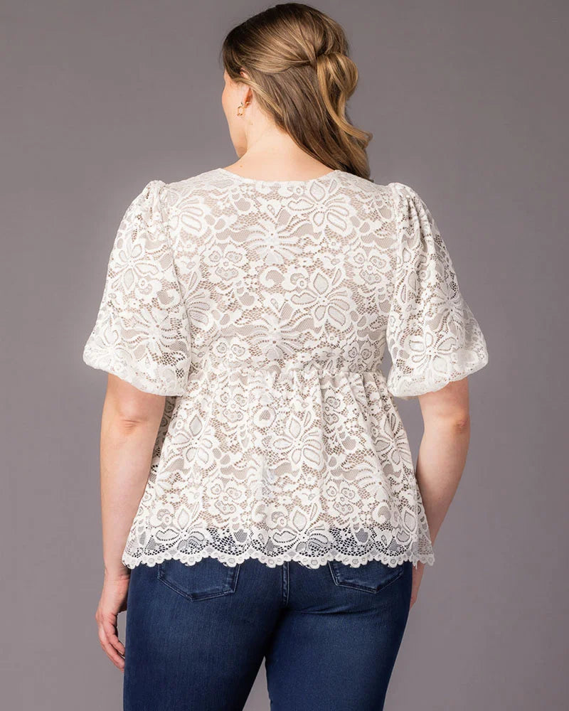 Winsome Lace Peplum Top - Sale!