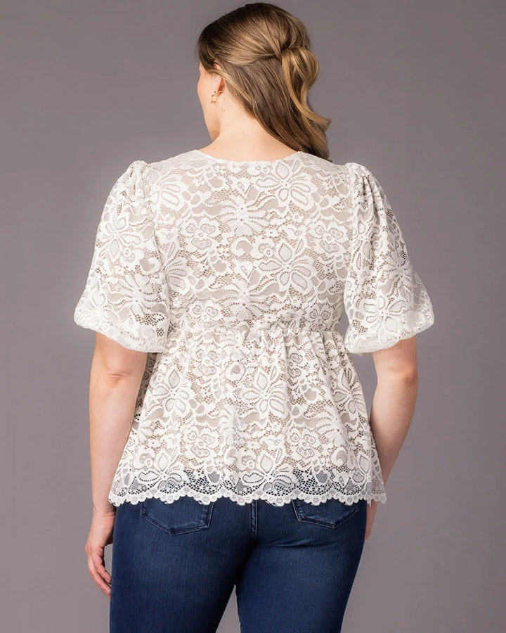 Winsome Lace Peplum Top - Sale!