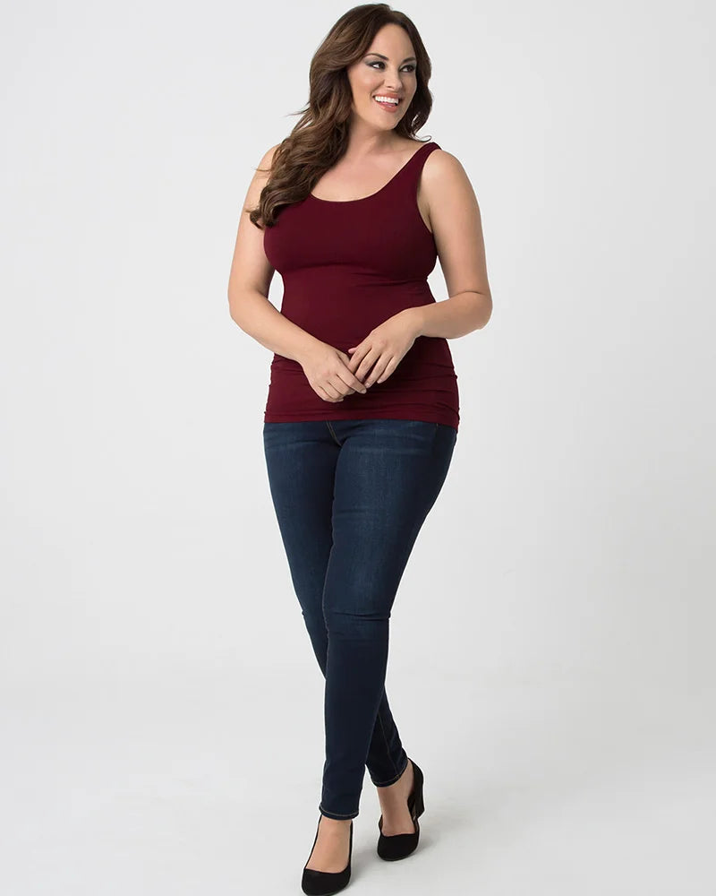 Plus Size Scoopneck Tank by Skinnytees