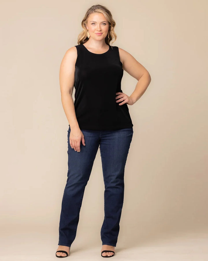 Classic Silky Sleeveless Tank Top by Vikki Vi