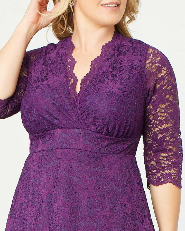Scalloped Boudoir Lace Dress