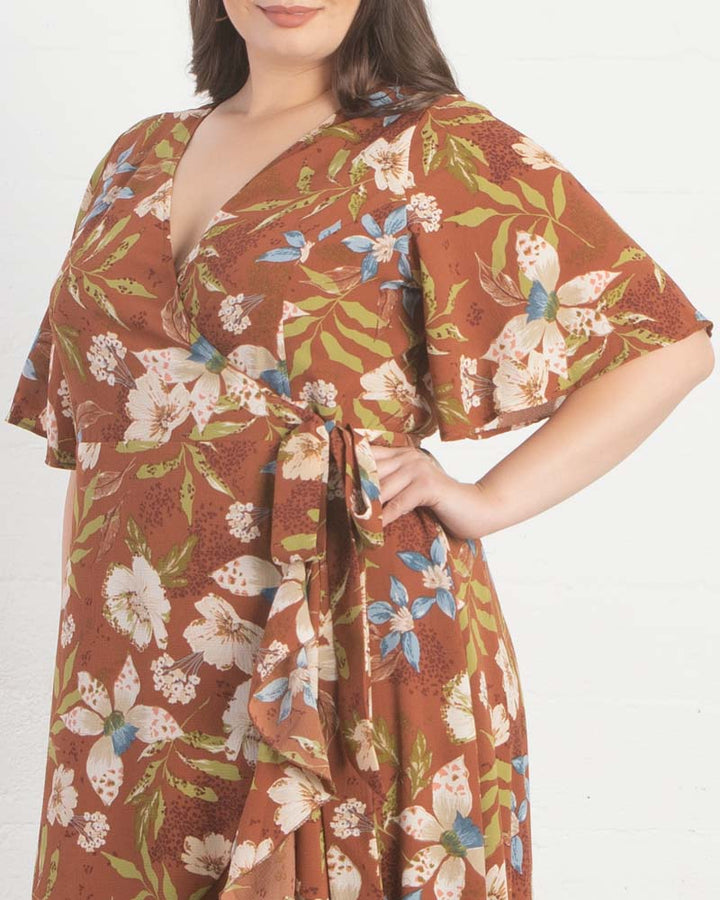 Chloe Crepe Wrap Dress - Final Sale!