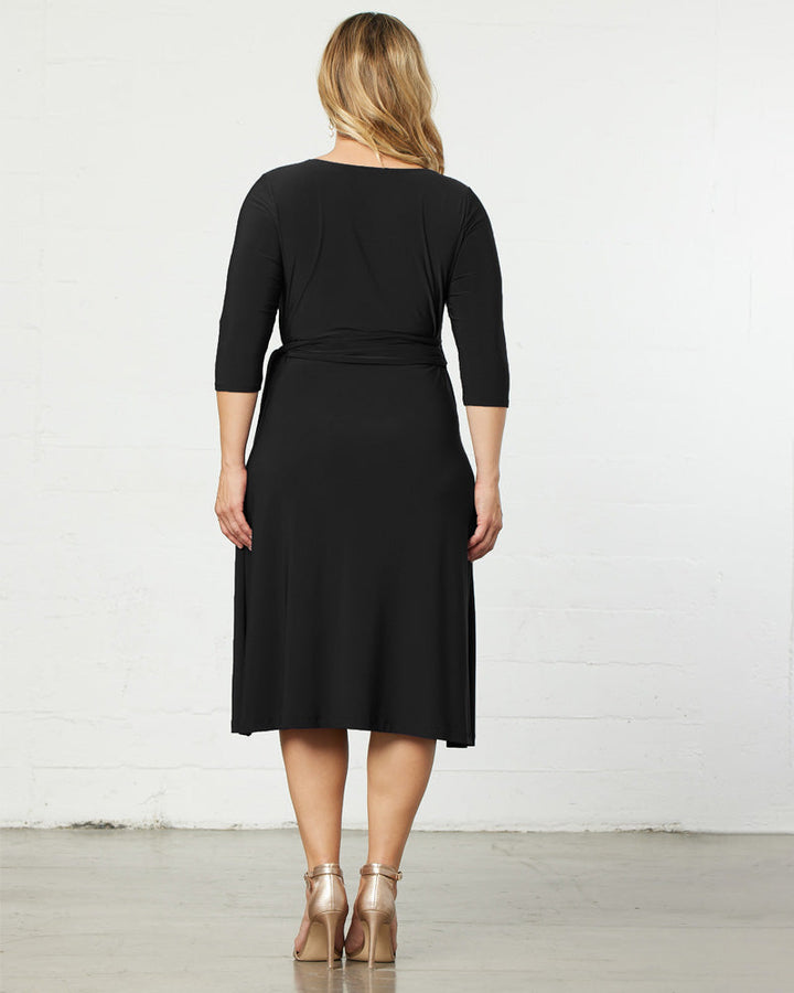 Sweetheart Knit Wrap Dress