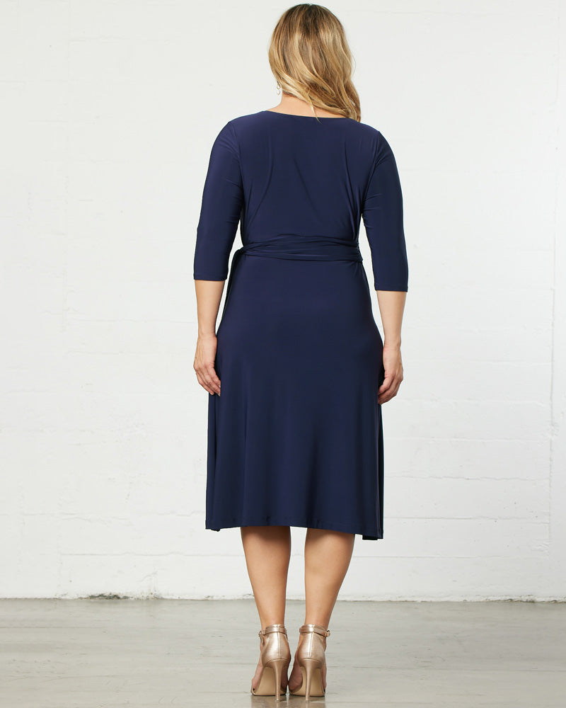 Sweetheart Knit Wrap Dress