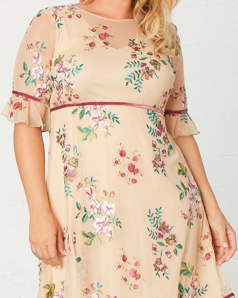 Wildflower Embroidered Dress - Sale!