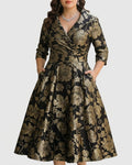 Kit | Floral Embroidered Midi Dress