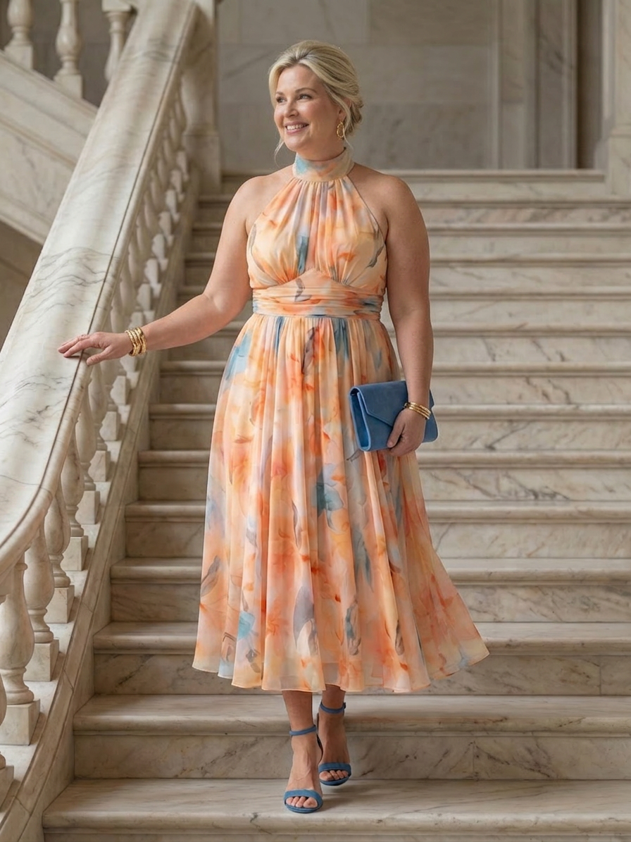 Stella &amp; Grace | Soft Halter Midi Dress