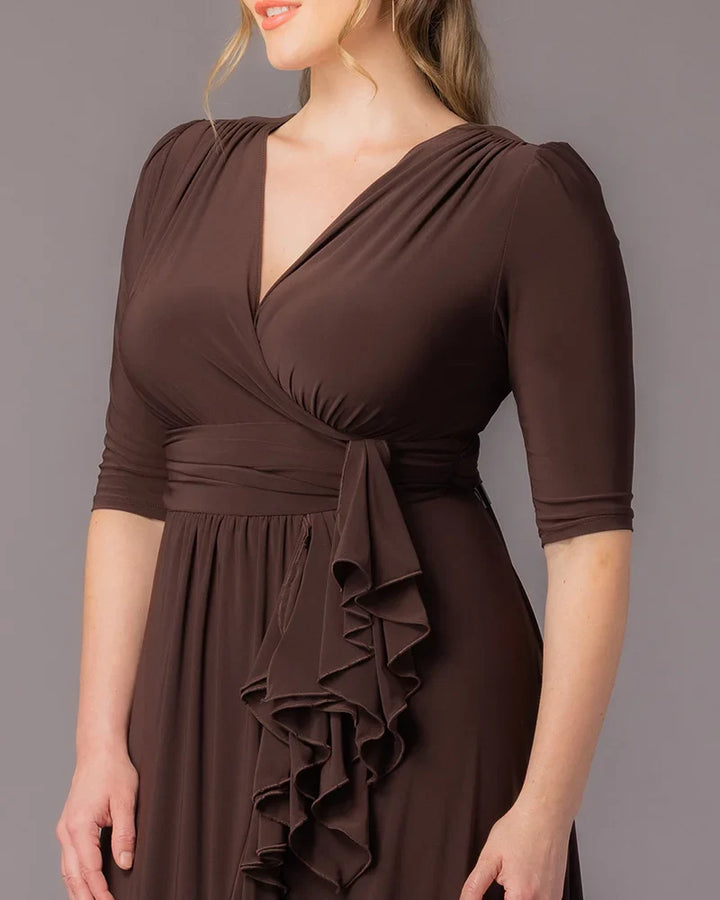 Veronica Ruffled Evening Gown