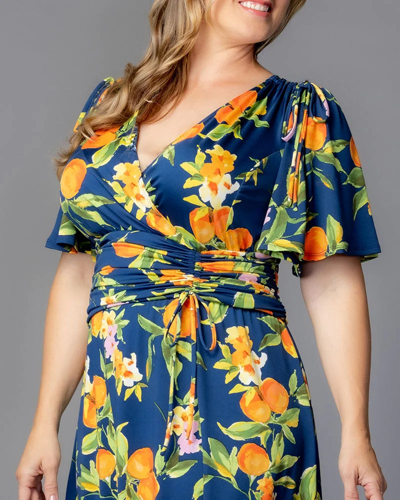 Jemma Ruched Tie Dress