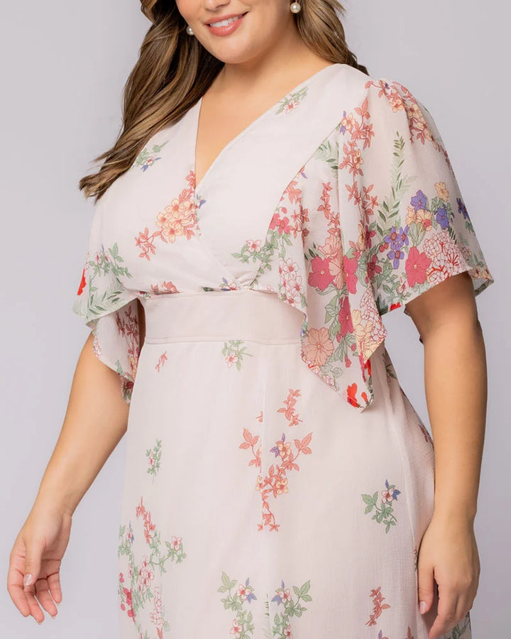 Breezy Border Print Cocktail Dress