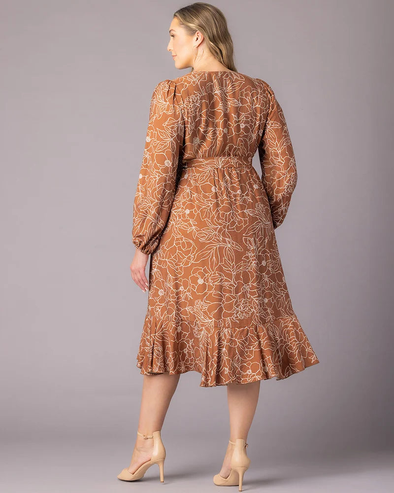 Julia Long Sleeve Wrap Dress - Sale!