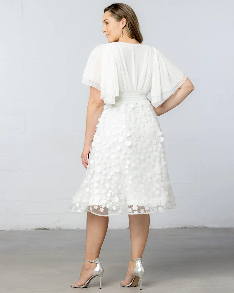 Pretty Petals Mesh Cocktail Dress