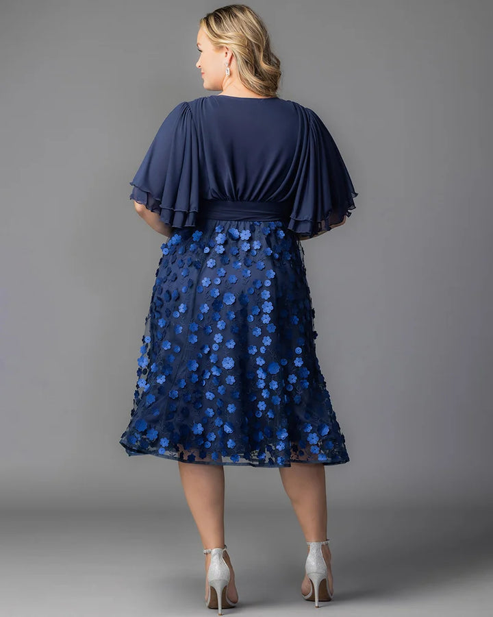 Pretty Petals Mesh Cocktail Dress