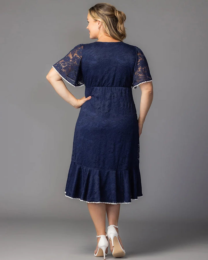 Palermo Lace Faux Wrap Cocktail Dress - Sale!
