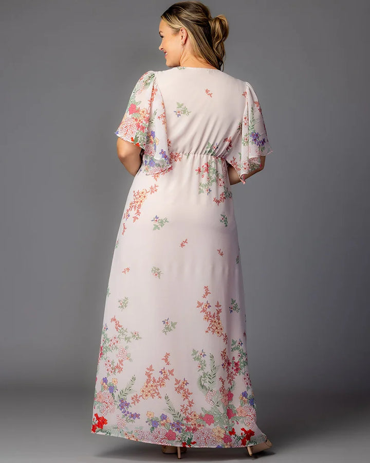 Catalina Border Print Gown