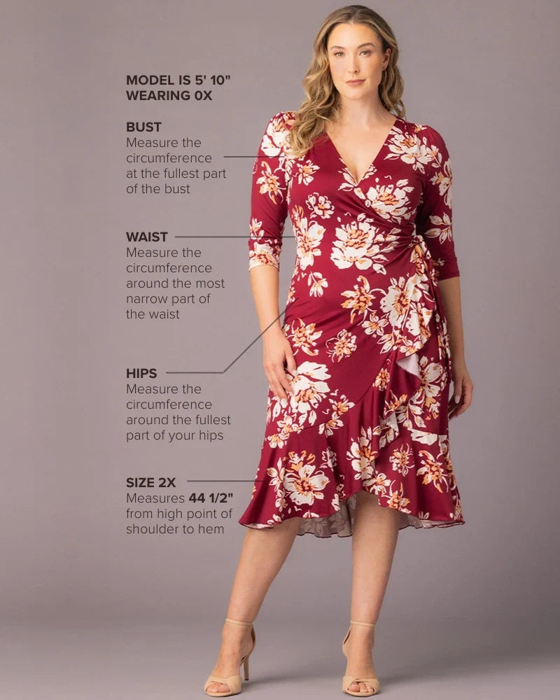 Flirty Flounce Wrap Dress - Sale!
