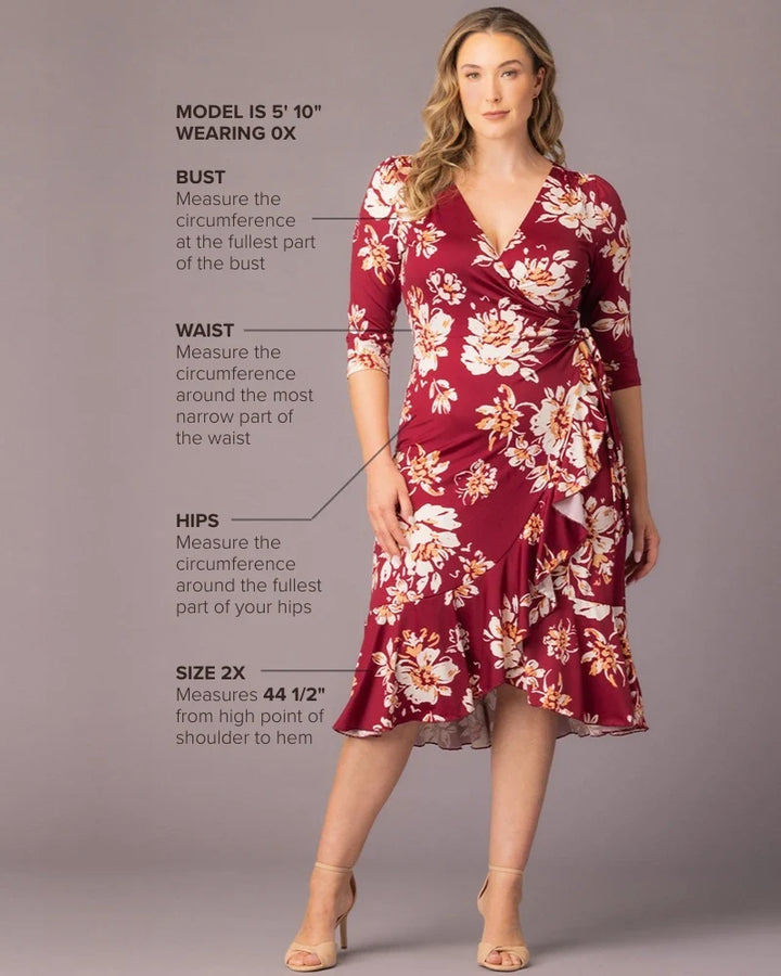 Flirty Flounce Wrap Dress - Sale!