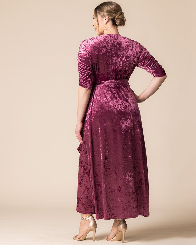 Cara Velvet Wrap Gown - Sale!