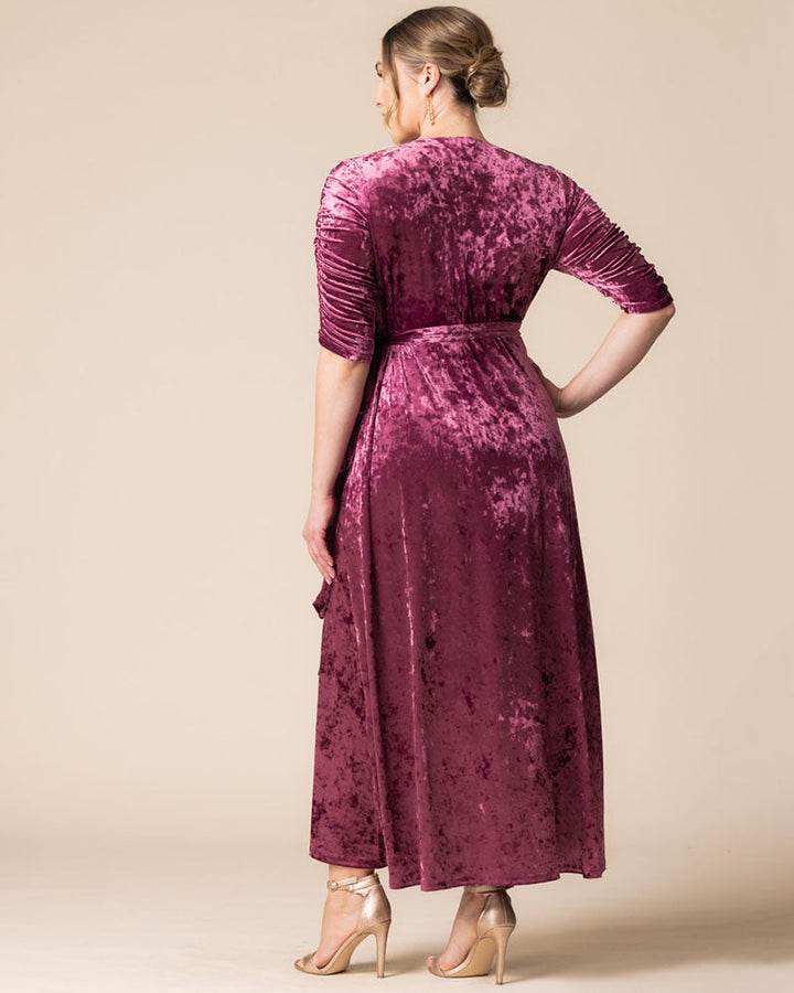 Cara Velvet Wrap Gown