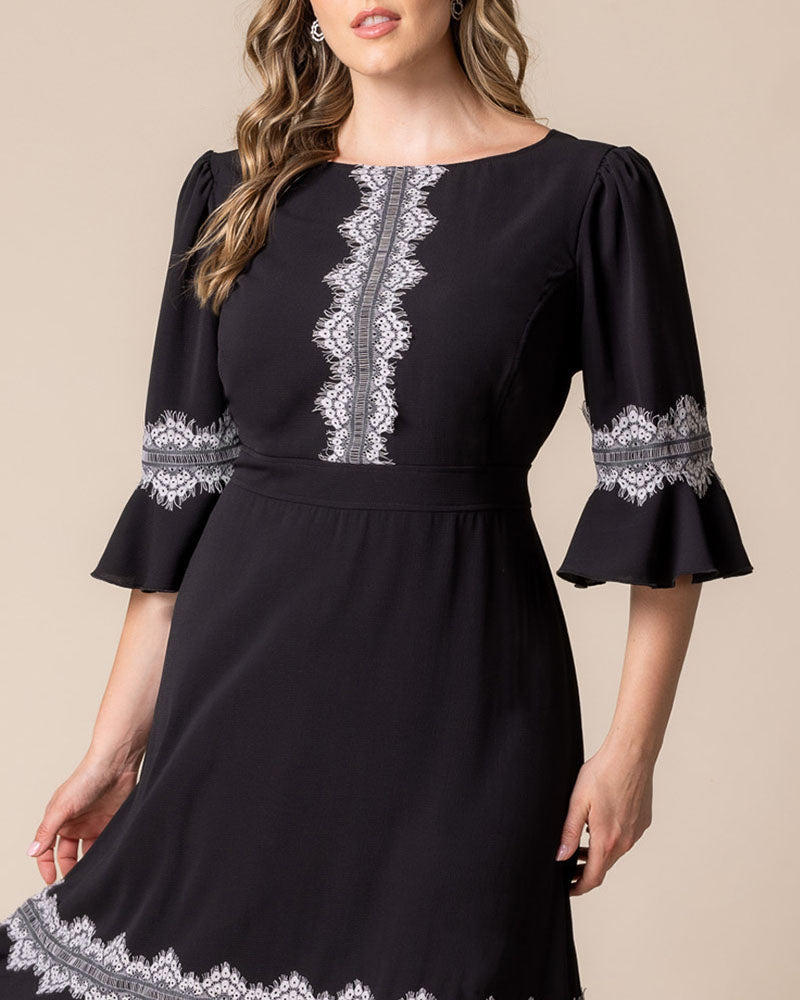 Villa Lace Trim Cocktail Dress - Sale!