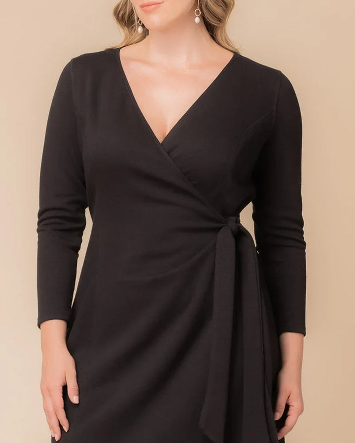 London Sweater Knit Wrap Dress - Sale!