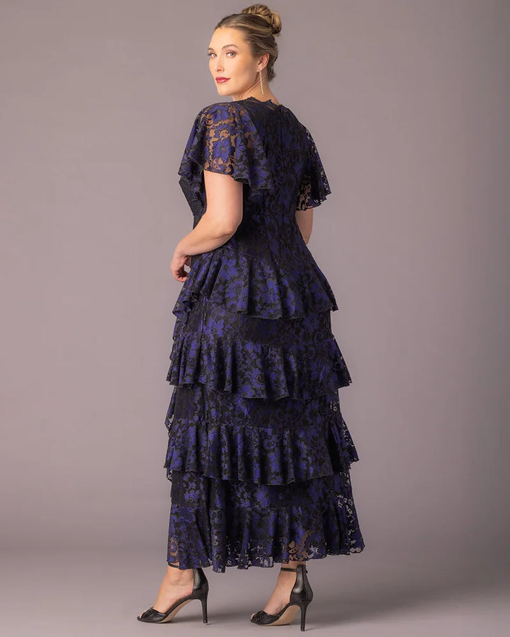 Mon Ange Tiered Lace Evening Gown - Sale!