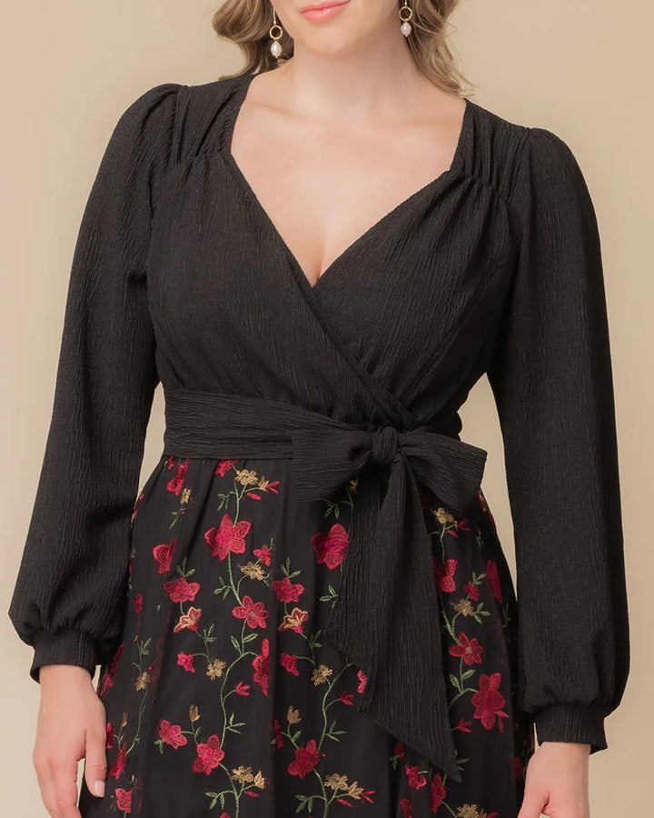 Chelsea Embroidered Midi Cocktail Dress - Sale!