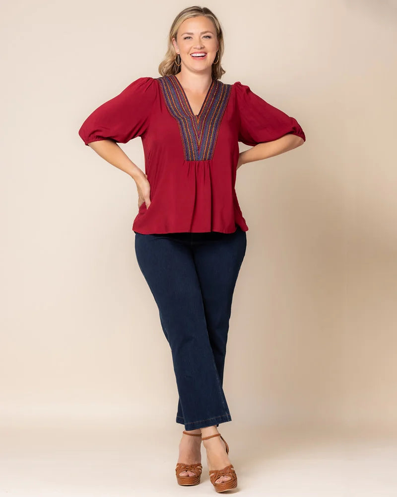 Tacoma Trim Neckline Top