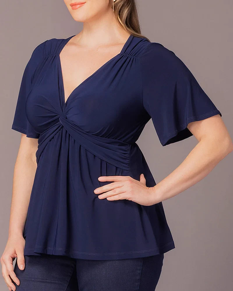 Abby Twist Front Top