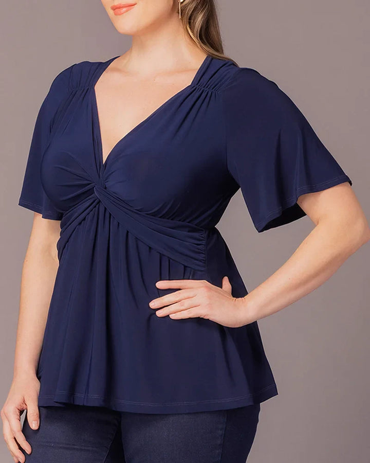 Abby Twist Front Top