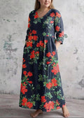 Pemberley | Scarlet Bloom Maxi Dress