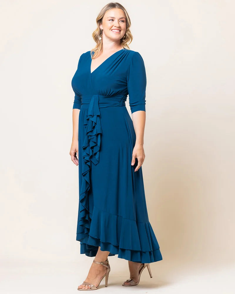 Veronica Ruffled Evening Gown
