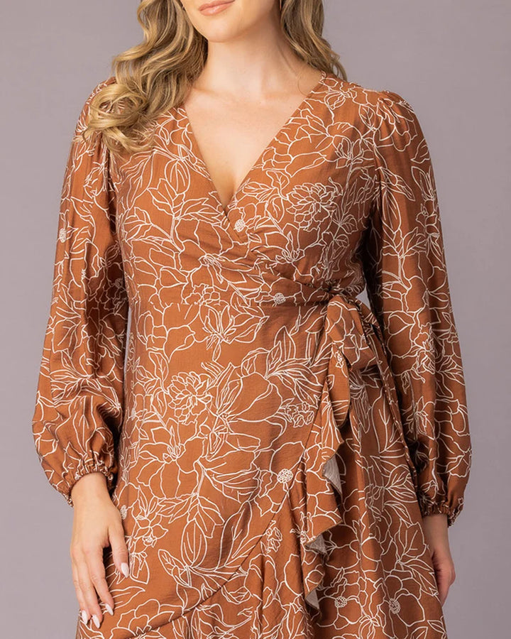 Julia Long Sleeve Wrap Dress - Sale!