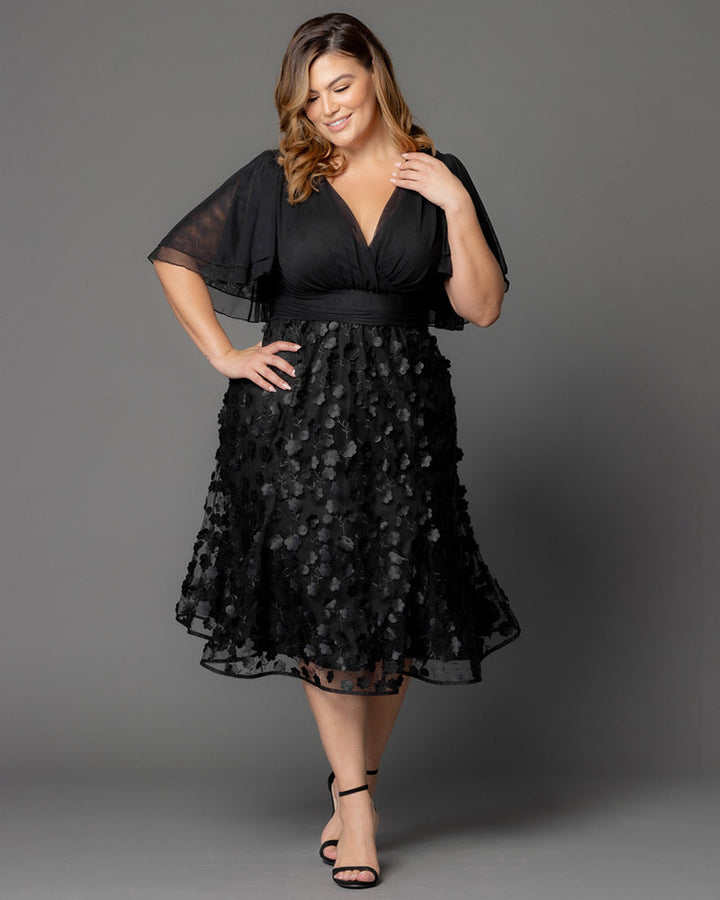 Pretty Petals Mesh Cocktail Dress