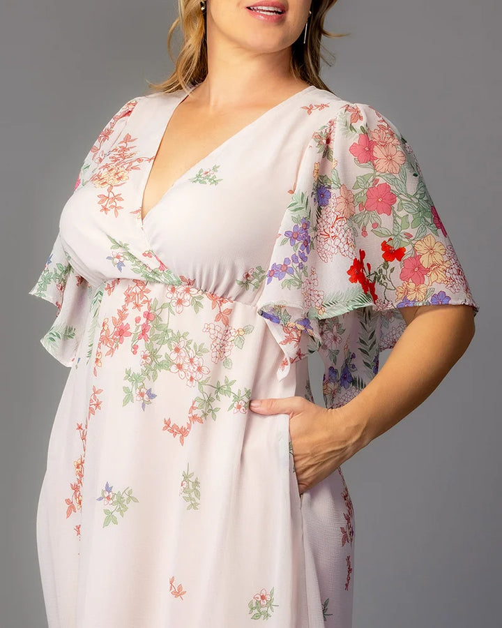 Catalina Border Print Gown