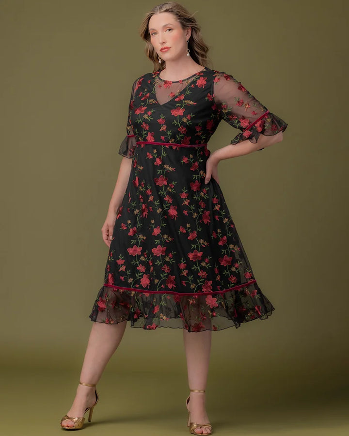 Wildflower Embroidered Dress - Sale!
