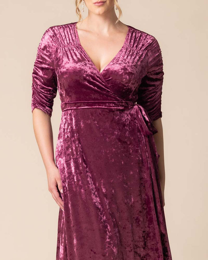 Cara Velvet Wrap Gown - Sale!
