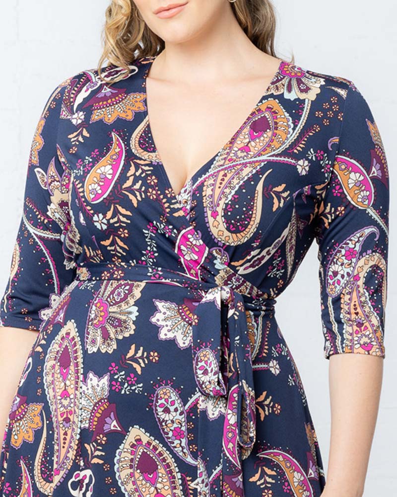 Signature Print Wrap Dress - Sale!