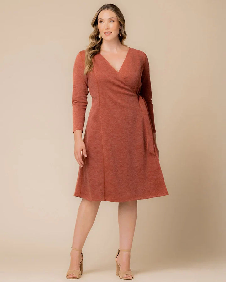 London Sweater Knit Wrap Dress - Sale!