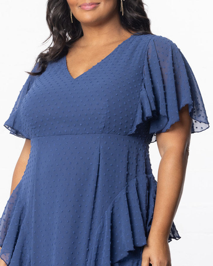 Delete - Tour de Flounce Chiffon Evening Gown - Sale!