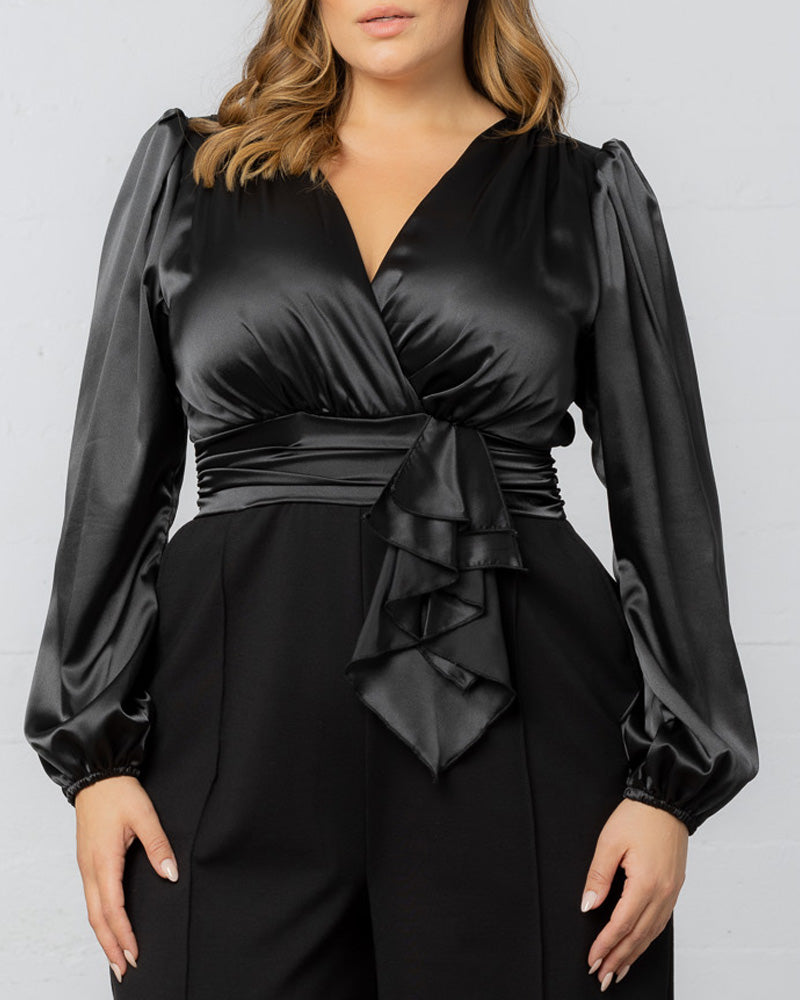 Refined Satin Jumpsuit