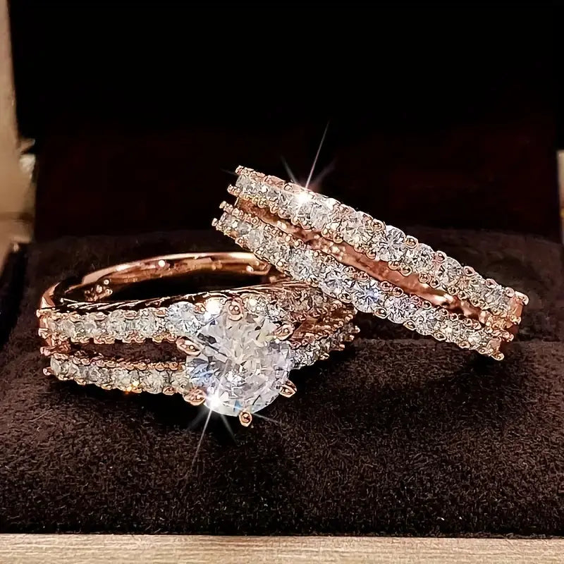 Saoirse Radiance Ring Set | Gold