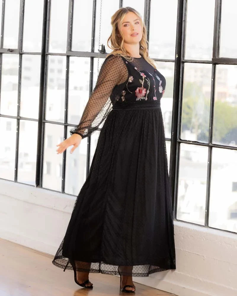 Mystique Mixed Media Evening Gown - Sale!