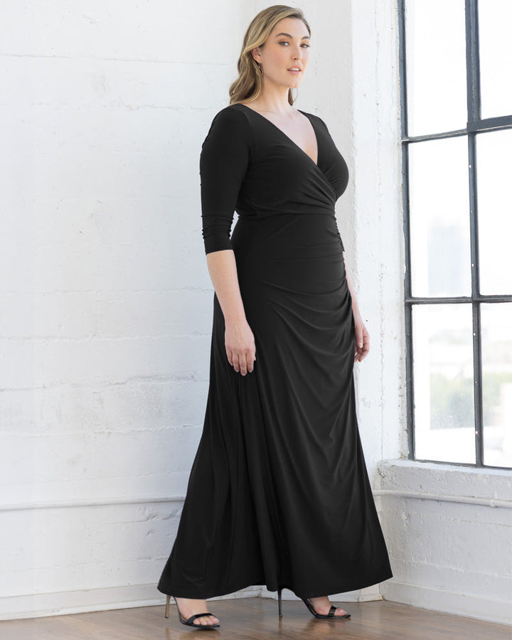 Gala Glam Evening Gown with Sleeves - Sale!