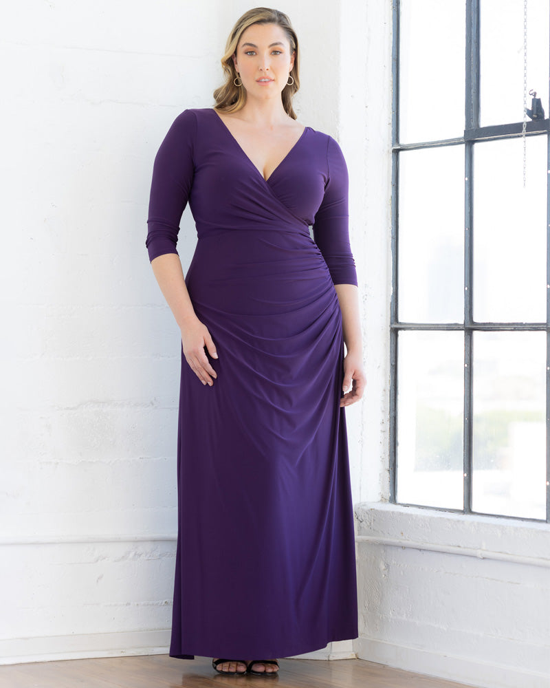 Gala Glam Evening Gown with Sleeves - Sale!