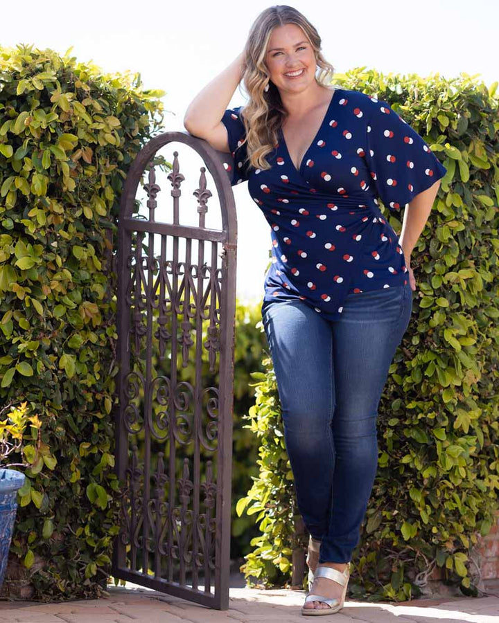 Stella Faux Wrap Top - Sale!