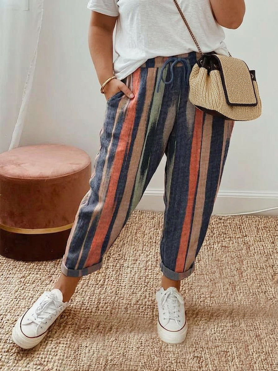 SERAPHINA  STRIPED RELAXED PANTS