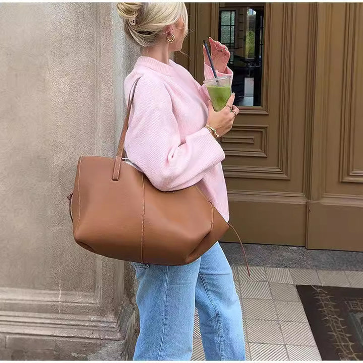 Crew Neck Pullover Sweater with Stretch and Long Sleeves