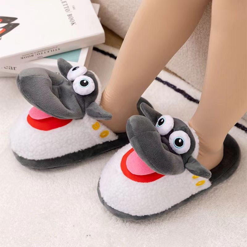 Sheep Plush Cotton Slippers, Thermal with Foam Sole