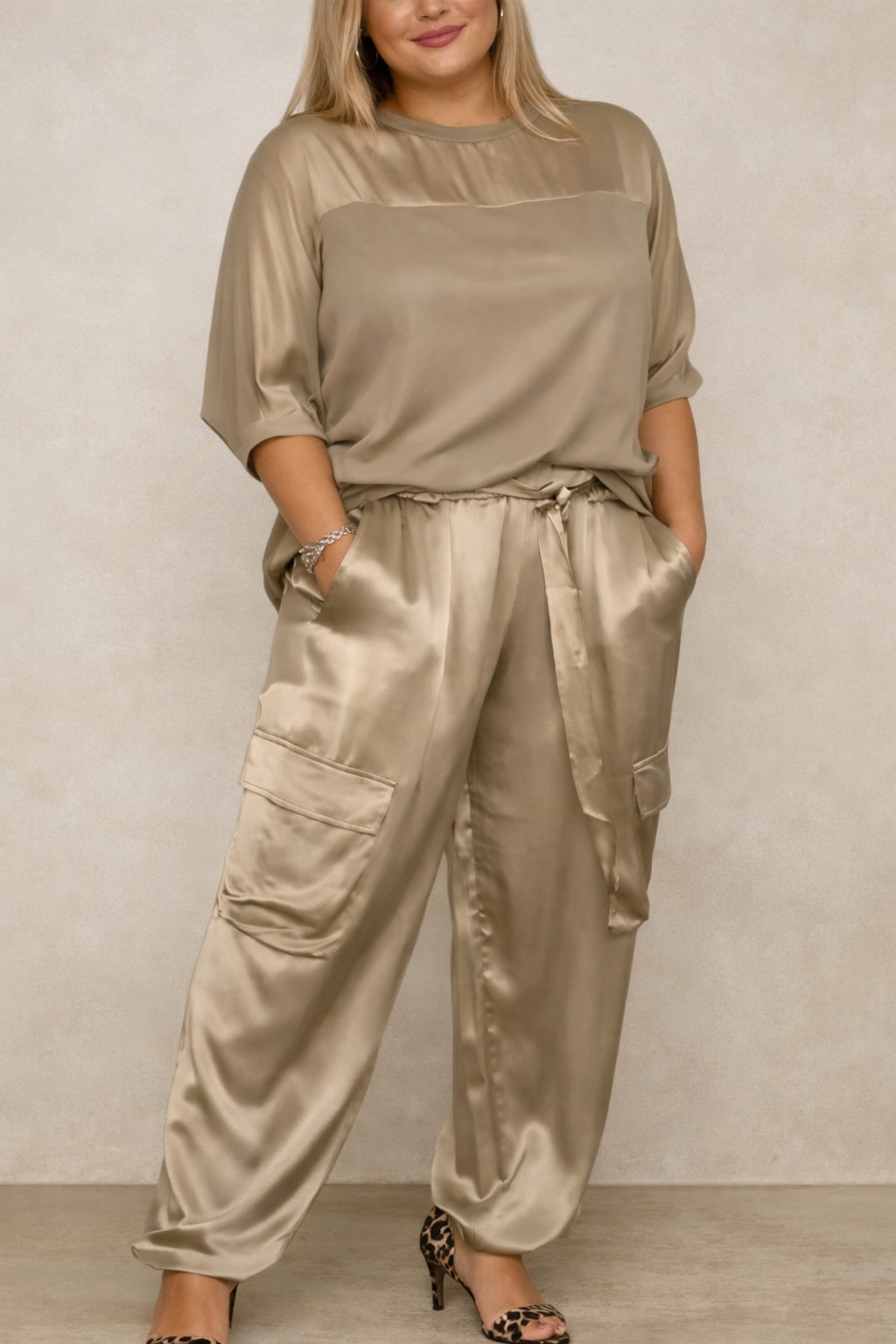 Faye - Silky Soft Cargo Lounge Set